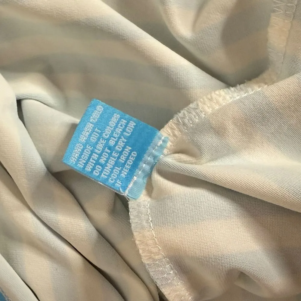 J. McLaughlin Catalina Cloth Striped Top Size S Orange Blue Coastal Preppy - Image 8