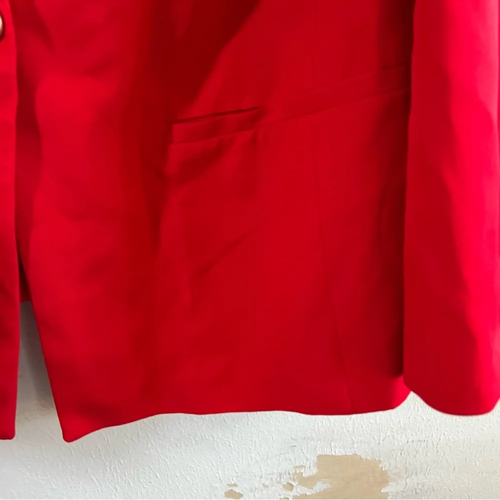 Eloquii Blazer Red Single Button Bell Split Sleeve Shawl Collar Sz 18 EUC - Image 8