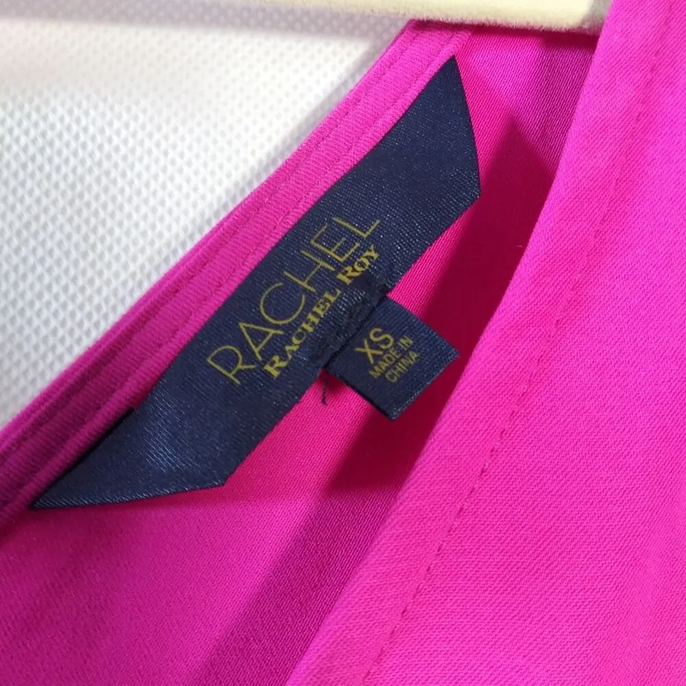 Rachel Rachel Roy Women's Kaylee Double V Gathered Sleeves Top Size XS Pink - Image 7