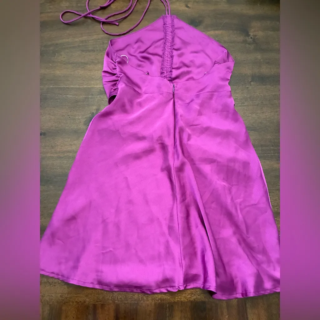 Princess Polly Dress Sacha Mini Dress Purple Women’s 4 Satin - Image 4