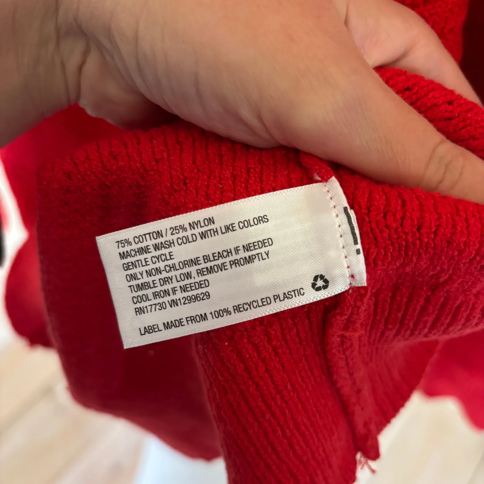 Knox Rose NWT Women's Crewneck Pointelle Sweater Red Size M - Image 6