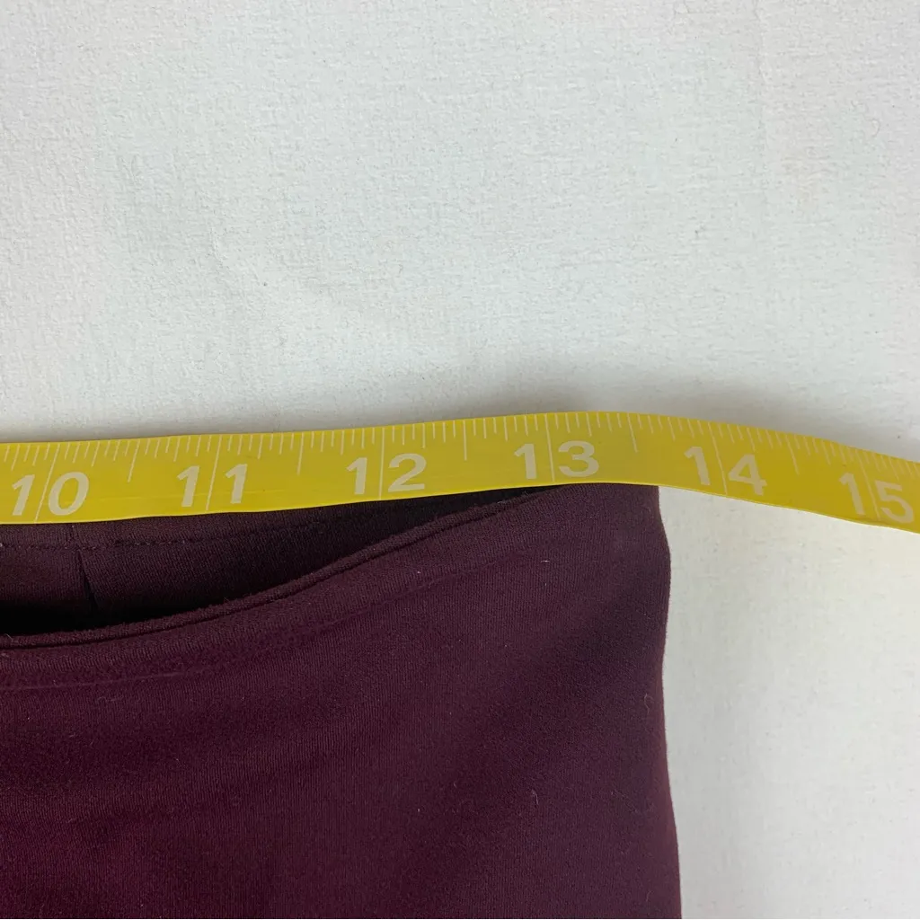 Athleta size medium elation flare pant Deep Burgundy Apparel FLAWED - Image 7
