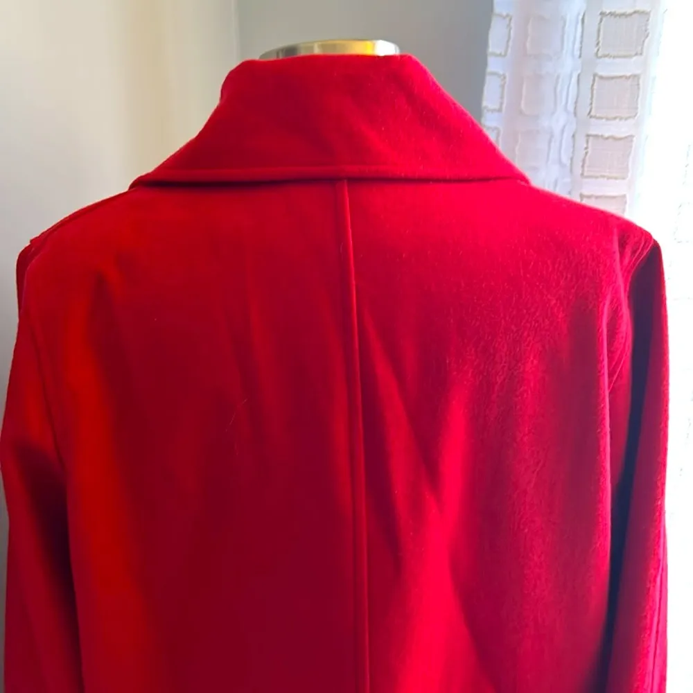 Jessica London Red Wool Coat 14 - Image 6