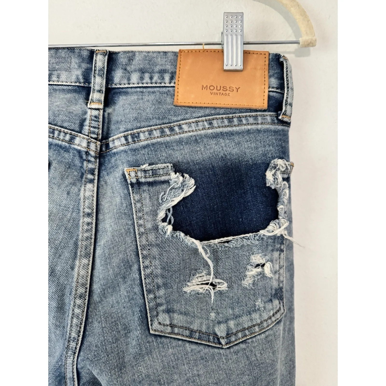 Mousy Vintage Distressed Skinny Jeans Made In Japan Women’s Size 25 Blue - Image 6