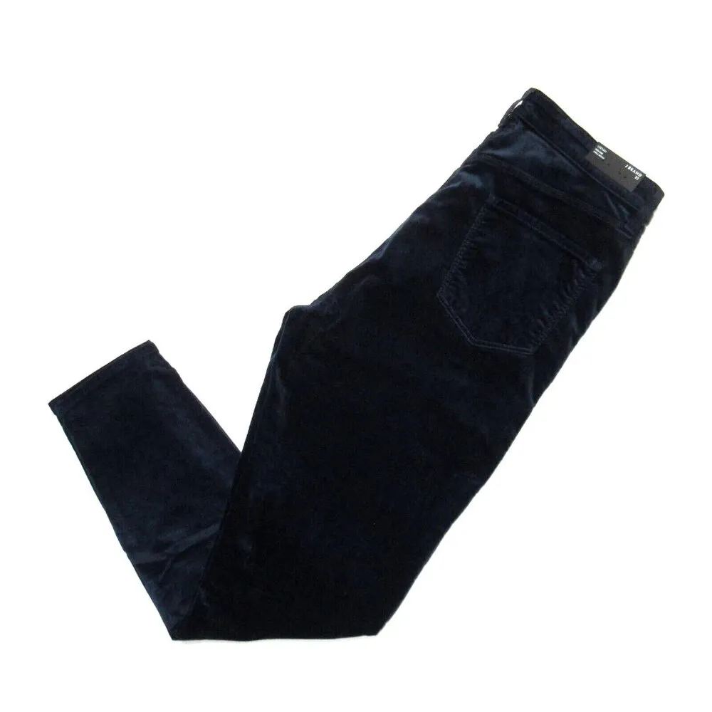 NWT J Brand Leenah in Dark Iris Blue Stretch Velvet Ankle Skinny Pants 32 $228 - Image 6