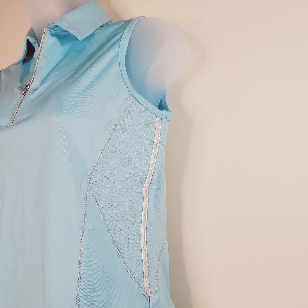 Tail Athletic Vest Tennis Golf Half Zip Blue XS - Image 6