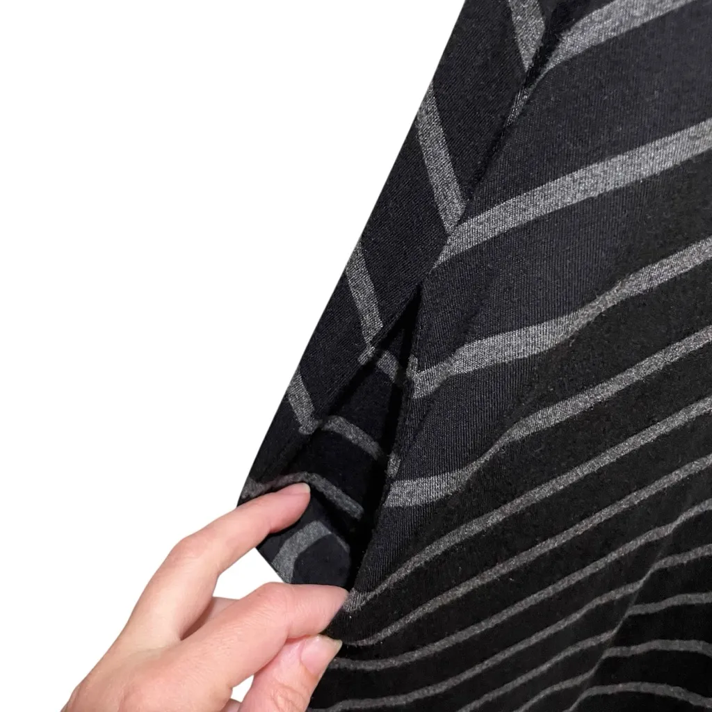 Zenana Premium Striped Spaghetti Strap Maxi Dress Black Gray Women’s Size Small - Image 5