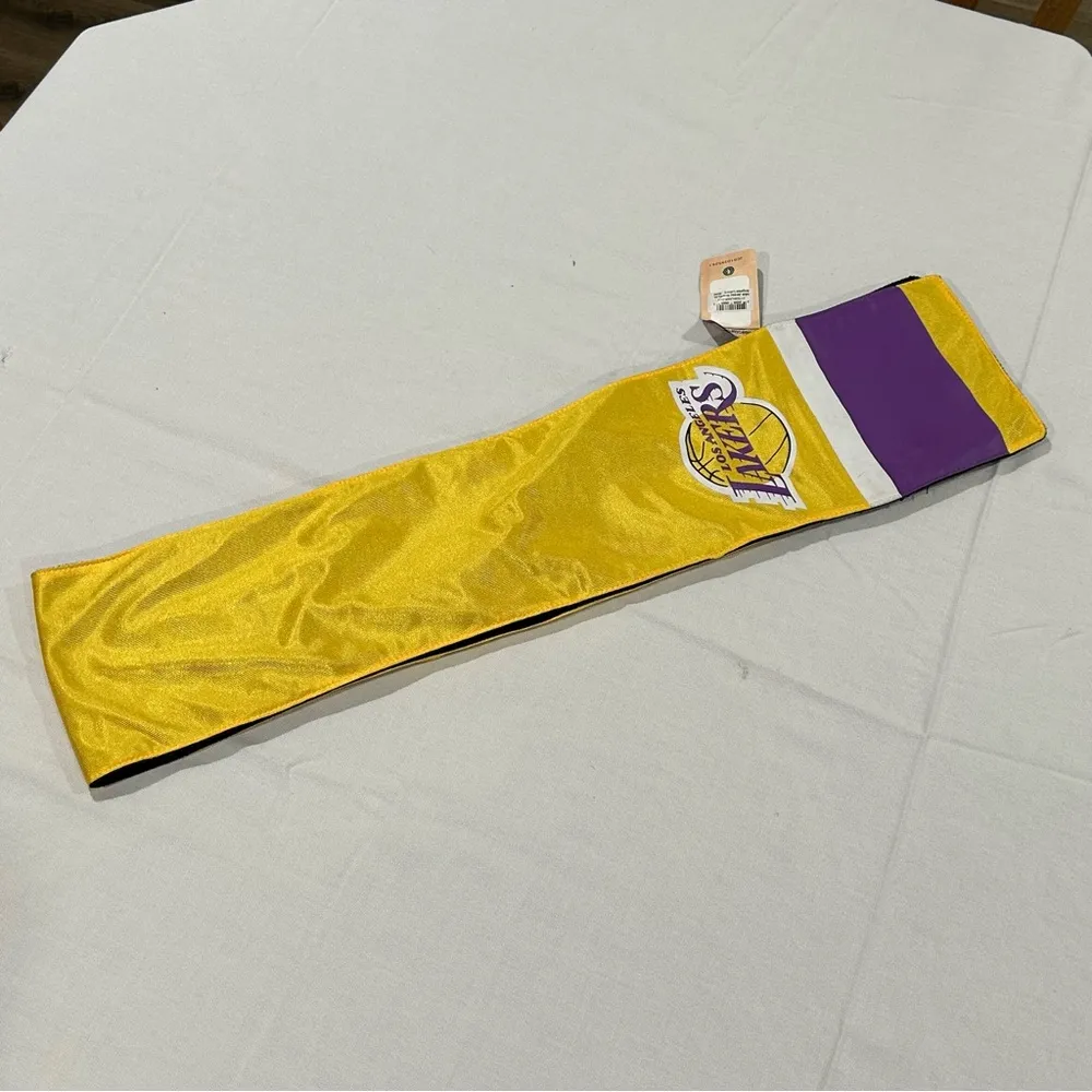 Los Angeles LA Lakers NBA Basketball ProFanity Jersey Pocket Scarf Women’s Gold - Image 6