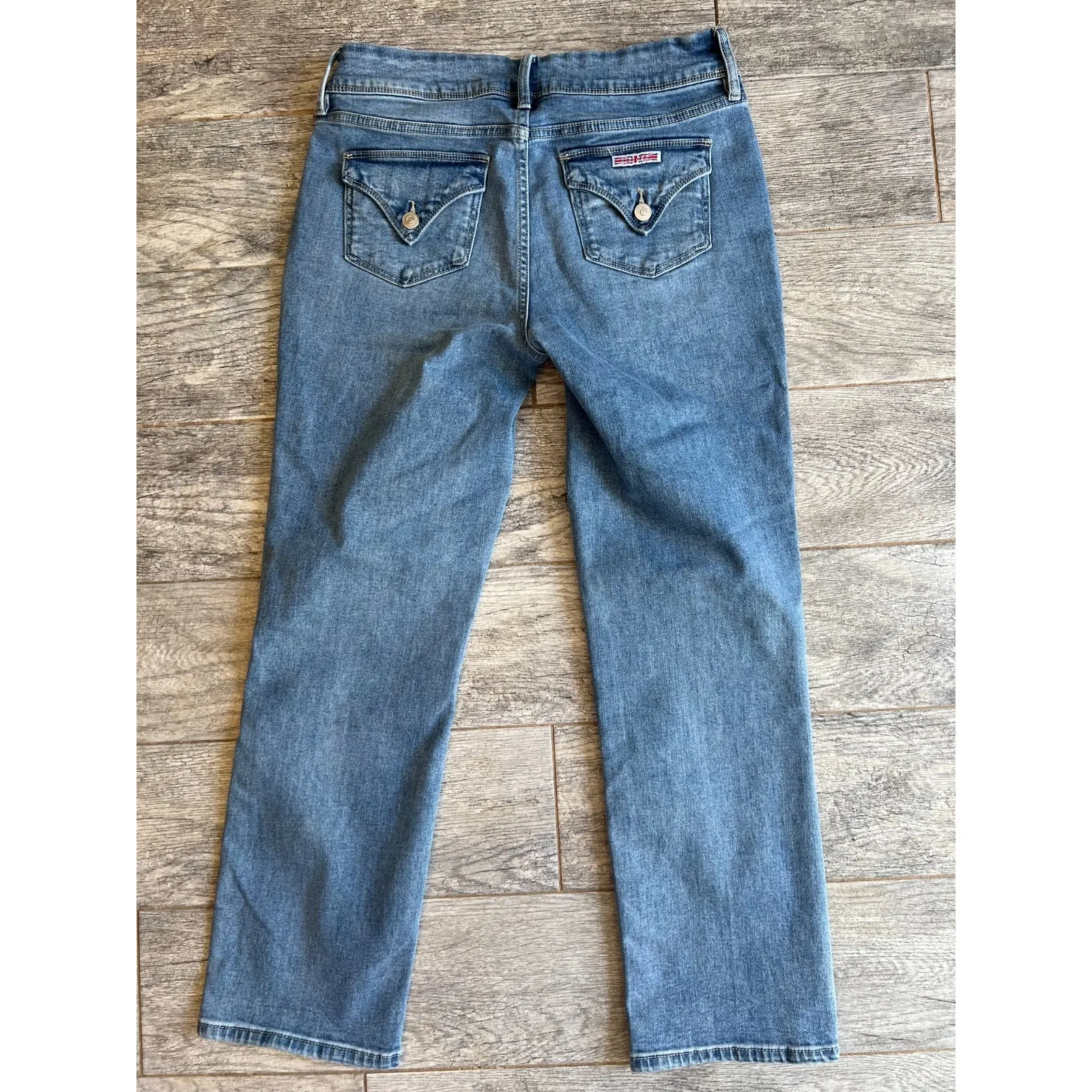 Hudson LA‎ Denim Jeans size 8 Jean Womens Back Flap Pockets Y2K 90s 80s Stretch Blue - Image 7