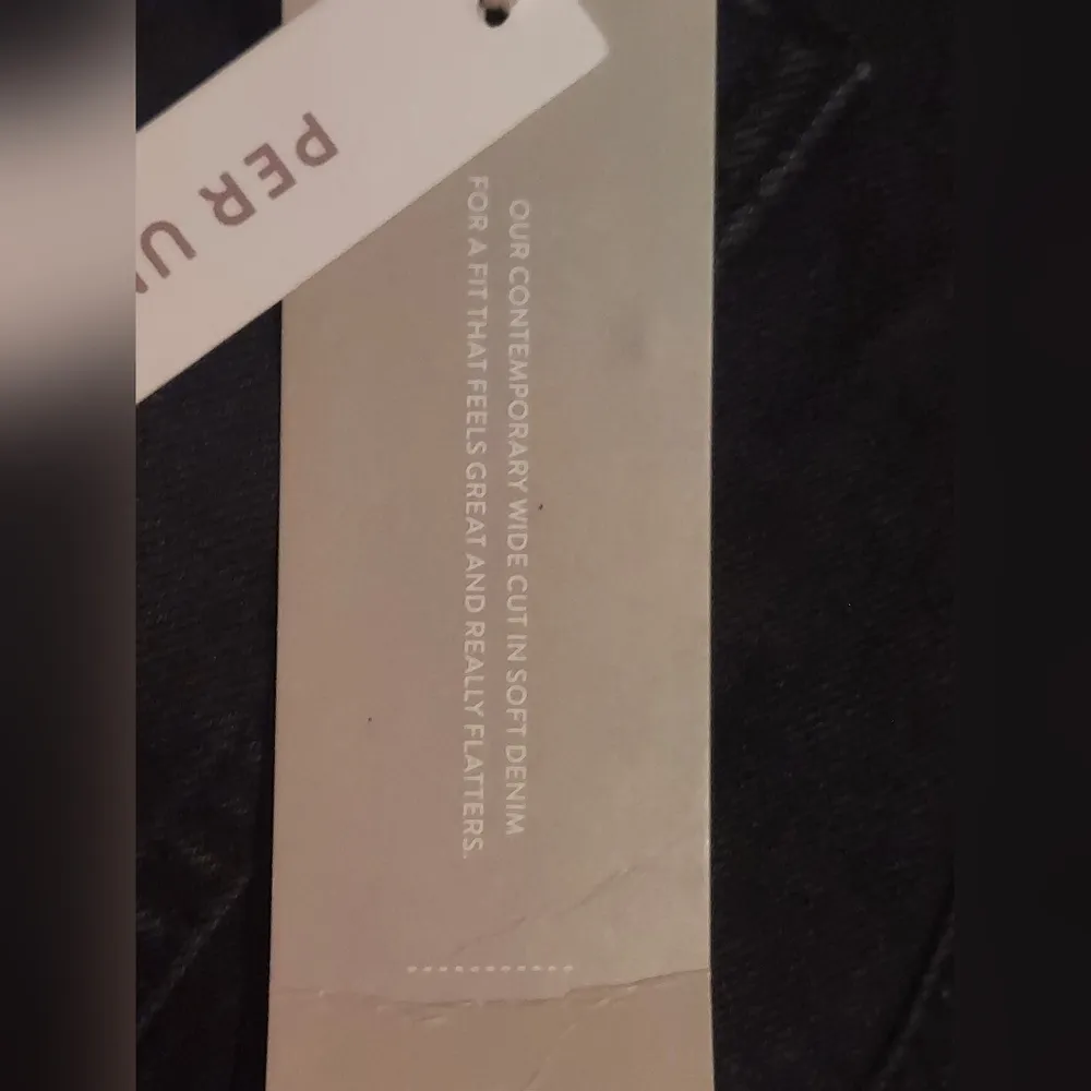 Marks and Spencer Fatface Wide Leg Cropped Jeans US Size 12 NWT Pants Black - Image 8