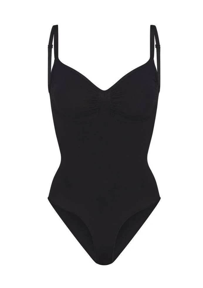 Skims seamless sculpt brief bodysuit in color onyx size XS - Image 3