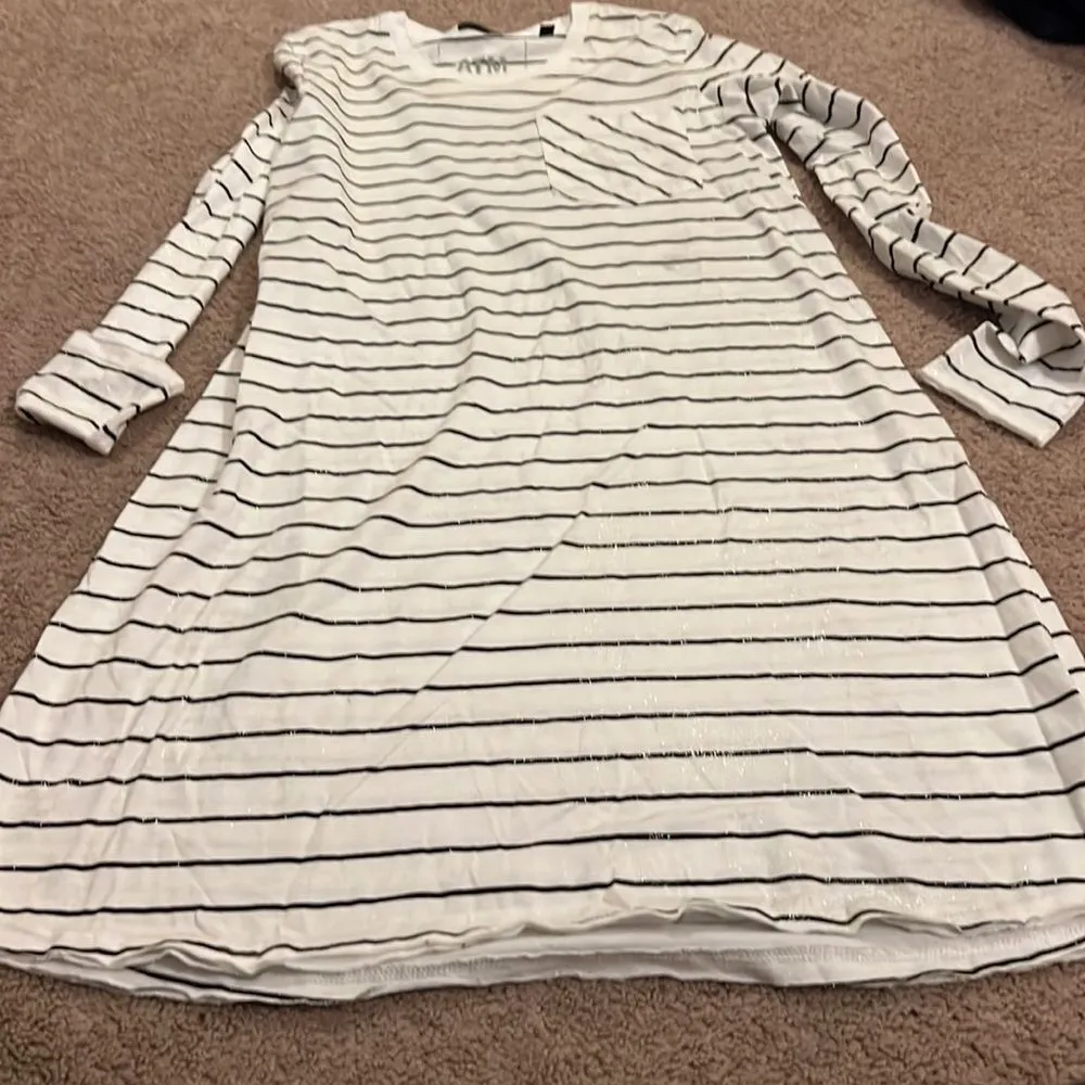 ATM small glitter stripe dress White - Image 2