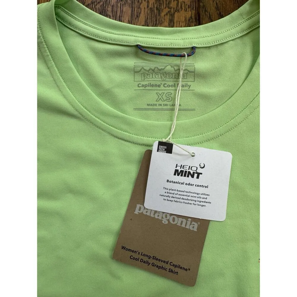 Patagonia Women's Capilene Cool Daily Long Sleeve Graphic Shirt Size XS NWT - Image 2