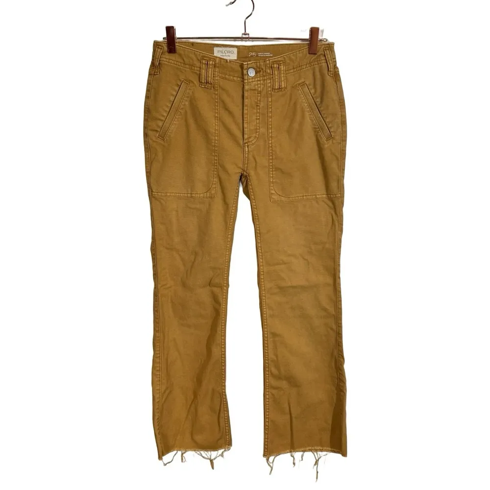 Anthropologie Pilcro The Yaya Crop Flare Pants in Bronze- PLEASE READ - Image 4