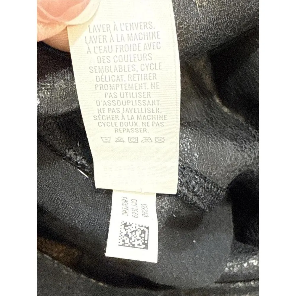 Offline Aerie High Rise Faux Leather Legging Black Preppy Career City Sleek Lg - Image 10