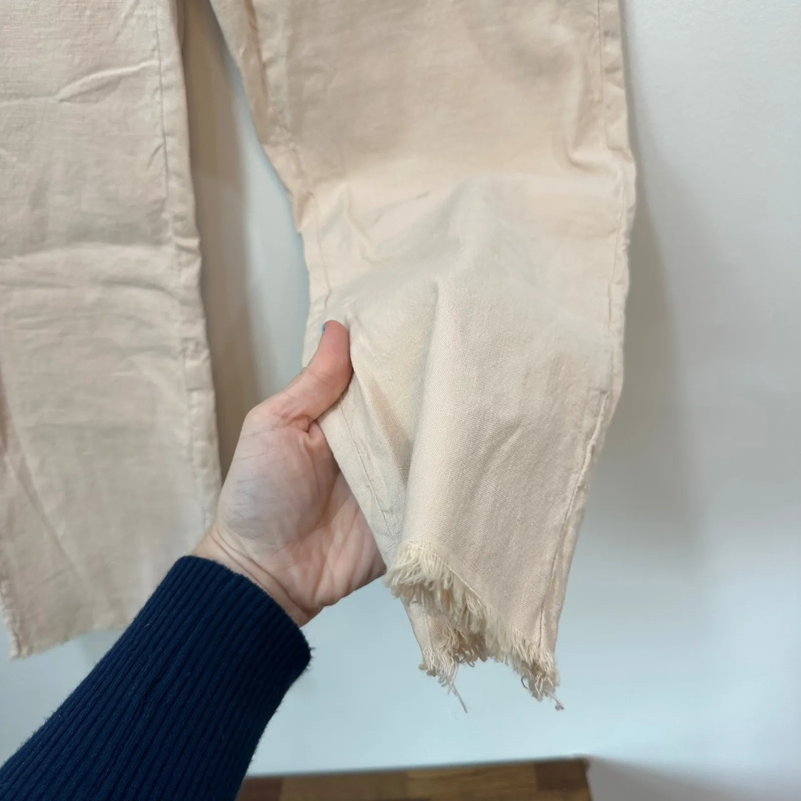 Frank & Eileen Womens Kinsale Performance Pant Seashell NEW Cotton Flax size 2 - Image 6