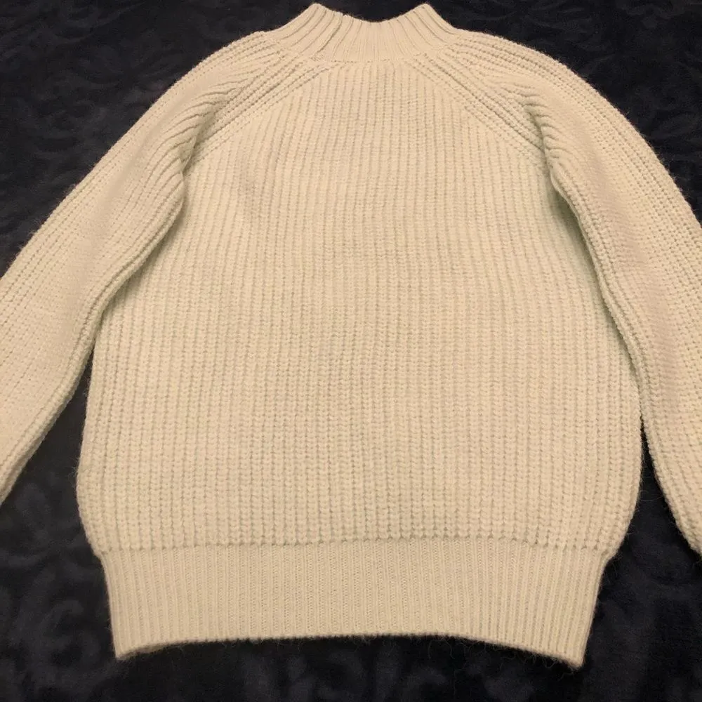 Francesca’s Collection Women’s Mint High Neck Sweaters Size S Green - Image 3