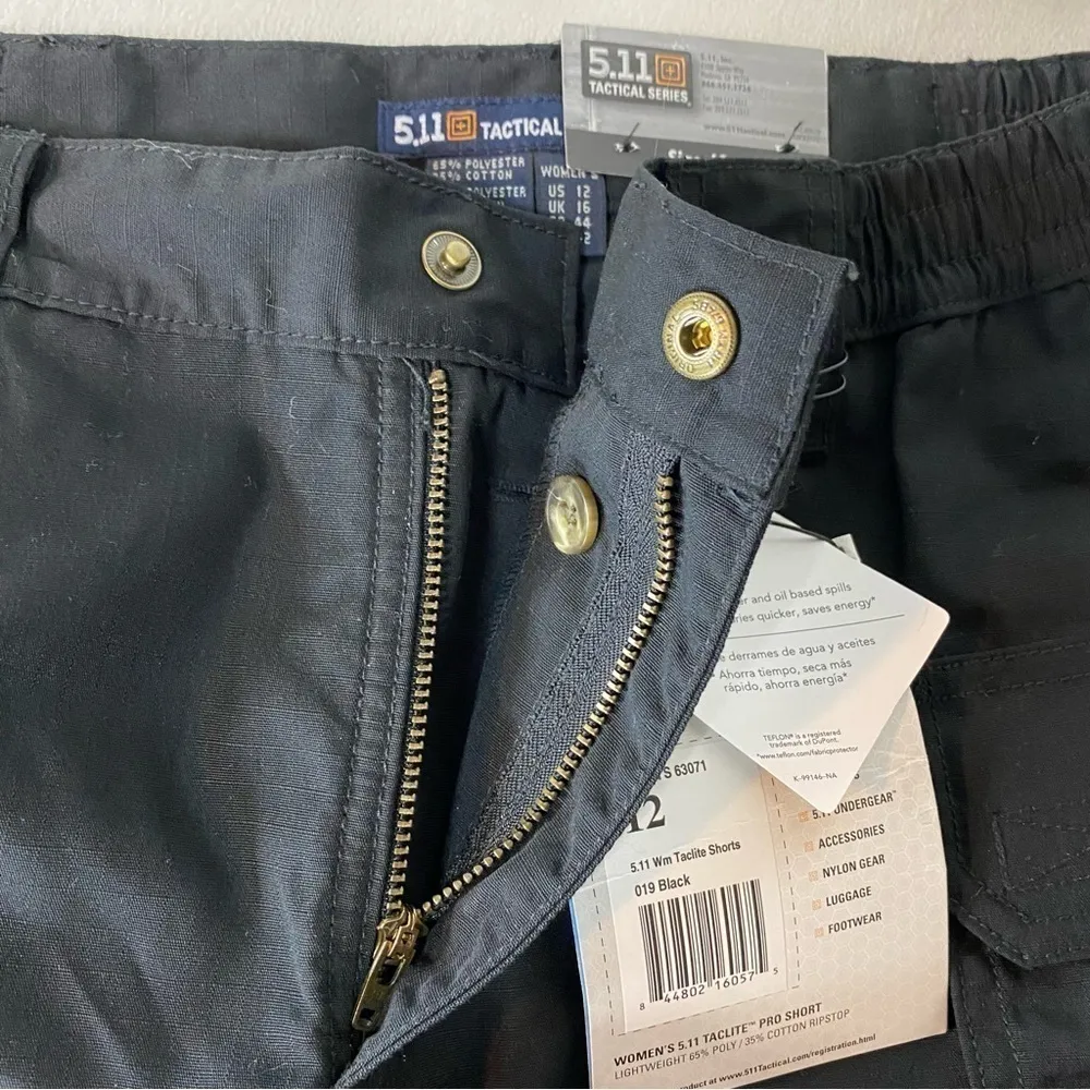 5.11 Tactical Women's TACLITE Pro 9" Ripstop Short Black 12 - Image 8