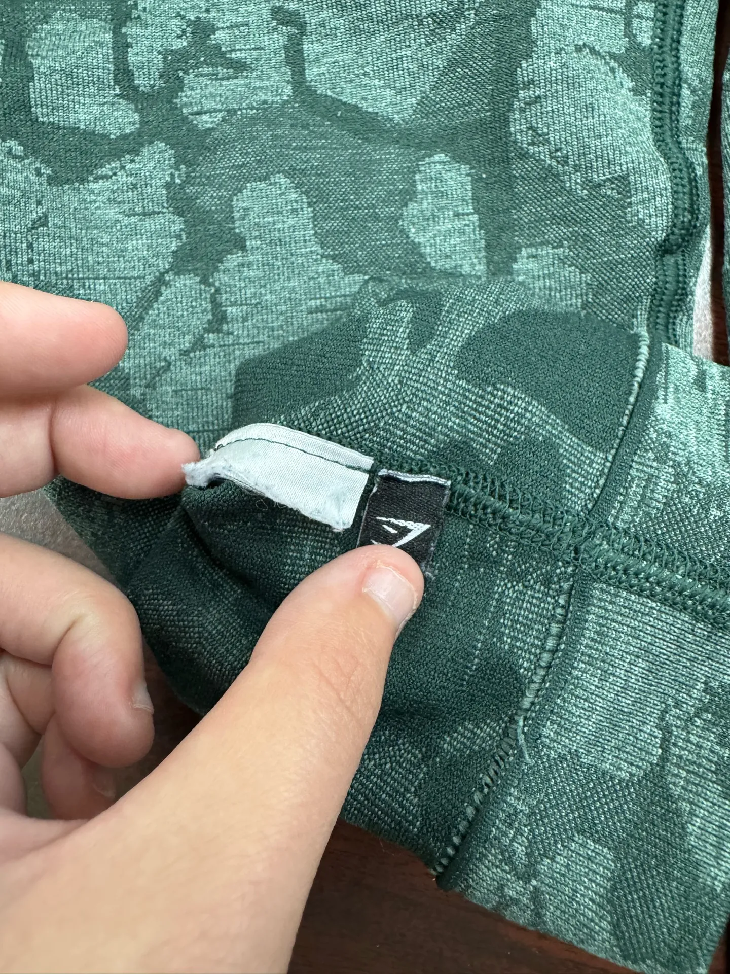 Gymshark Adapt Green Camo Seamless Leggings - Image 6