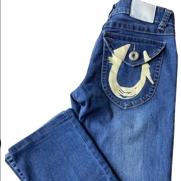 Great looking! True Religion, horseshoe blue jeans - Image 6