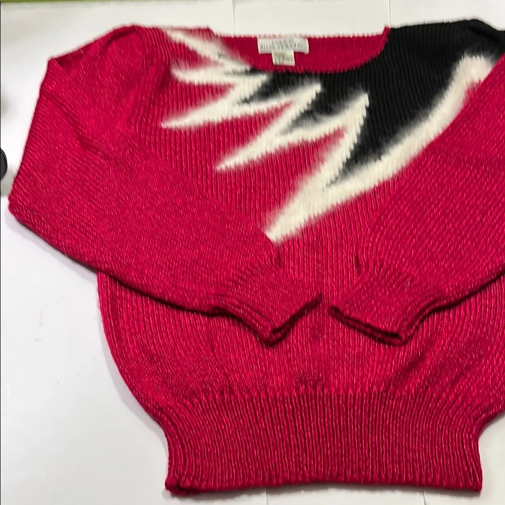 Stylish Red and Black Sweater - Image 3