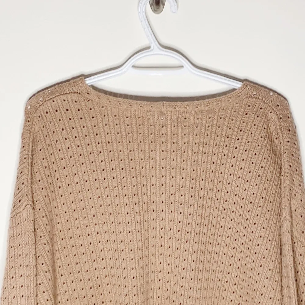 Ryllace Merino blend V neck open knit sweater size 2X - Image 4