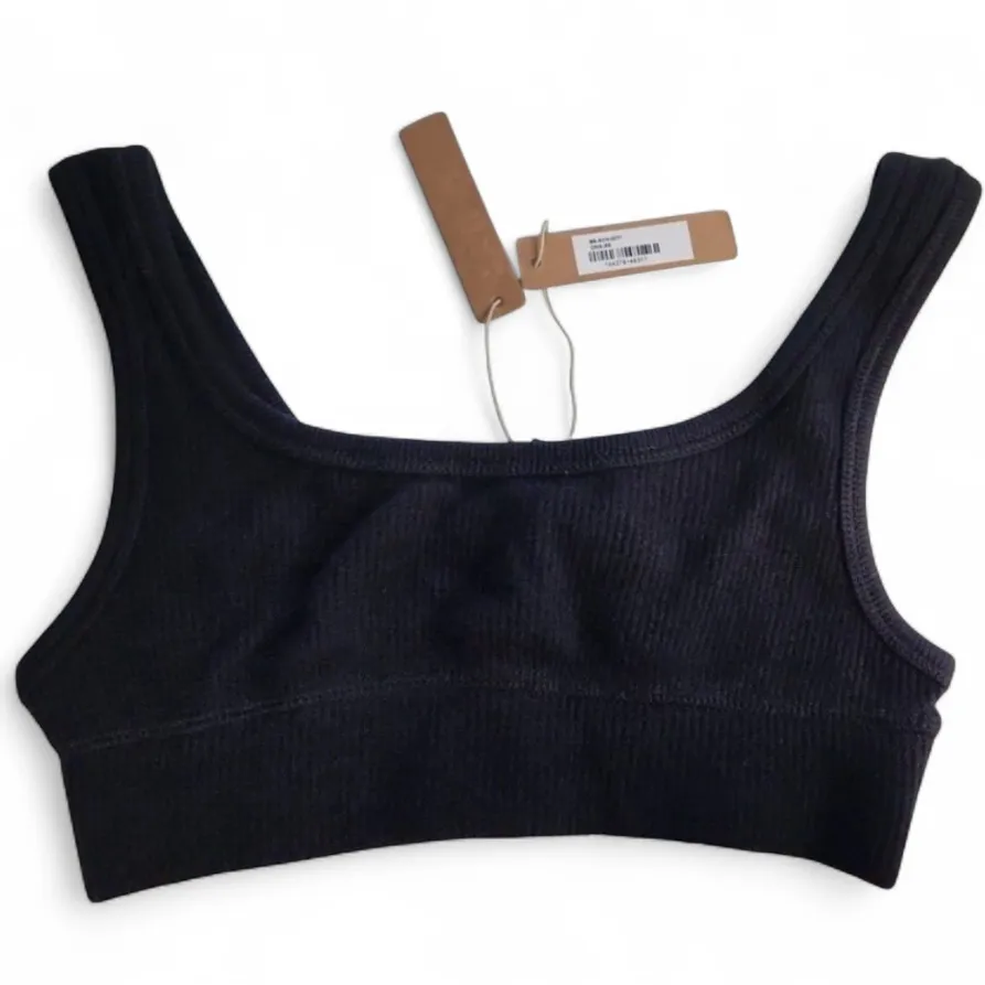 ✨SKIMS Black Waffle Scoop Neck Bralette NWT in Onyx NWT Size Small - Image 2