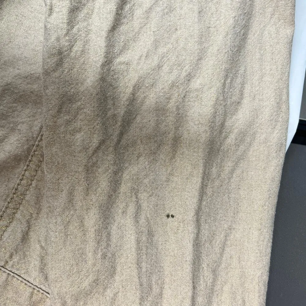 Liz Claiborne Linen Cotton Sparkly Western Cowgirl Rodeo Womens Jacket Sz Medium - Image 13