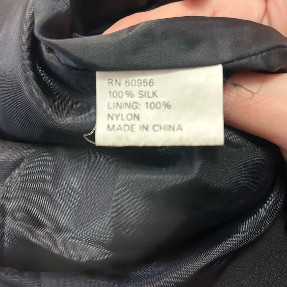 90s Vintage Bomber Jacket Animal Print Patchwork Silk Leopard Cheetah Elephant L Brown Size L - Image 8