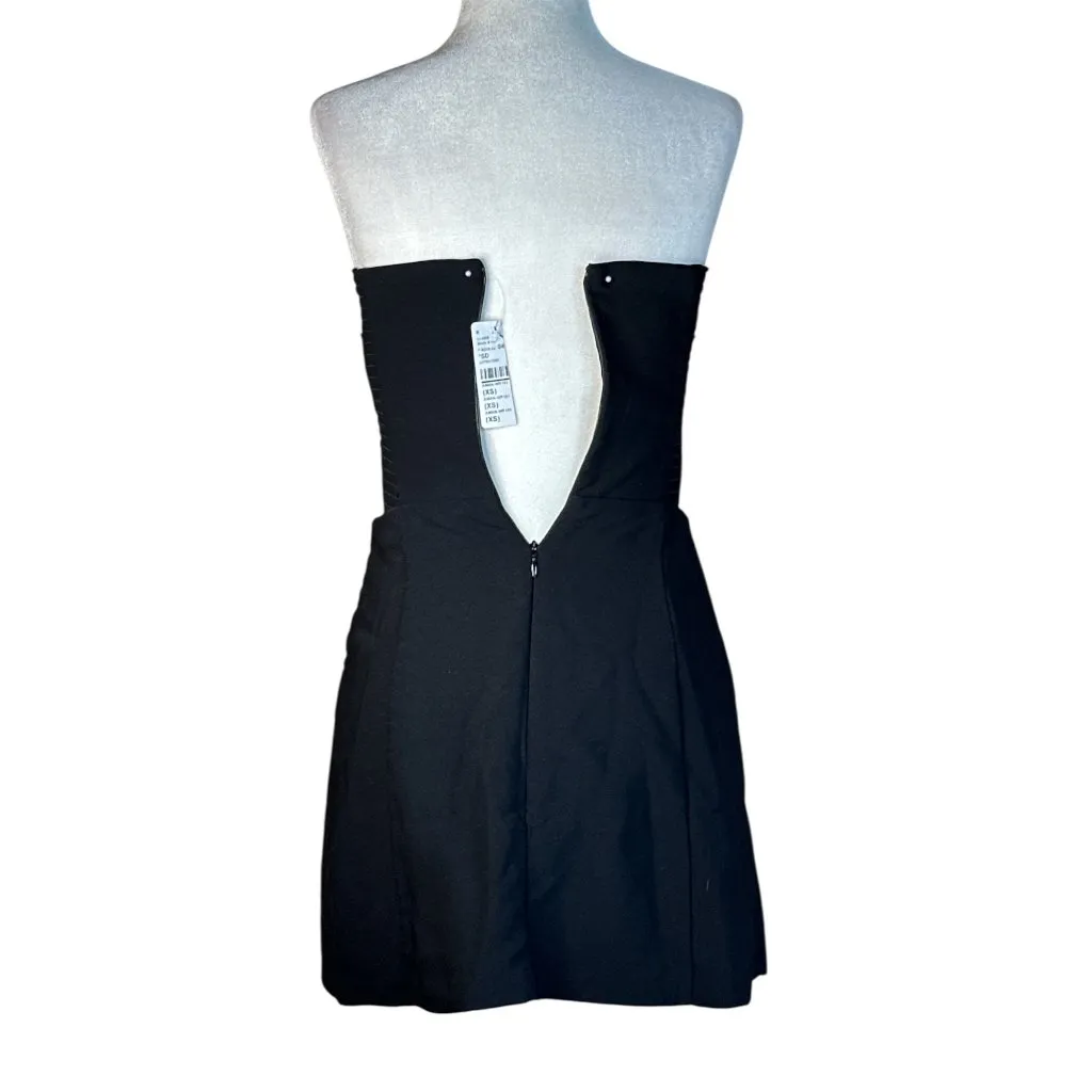 Amanda Uprichard Kerry Skort Romper in Black & Ivory X-Small New Womens Dressy - Image 7