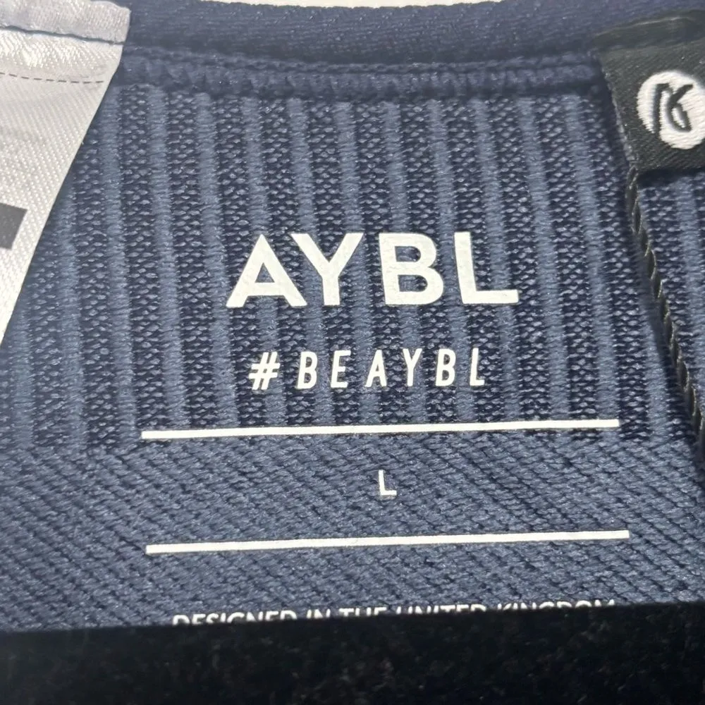 AYBL‎ Reflex Seamless Long Sleeve Crop Royal Blue NWT Large - Image 3