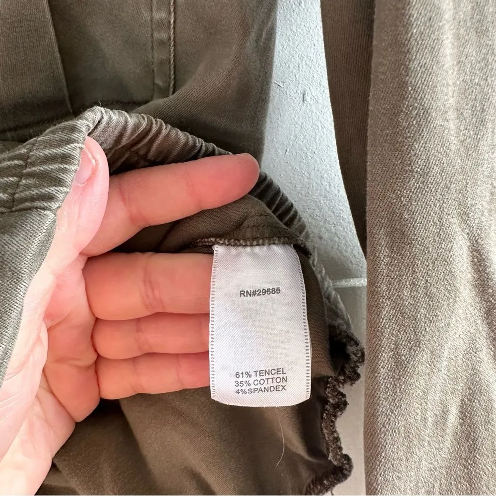 Pendleton Women’s Small Tencel Blend Army Green Cropped Jacket - Image 2