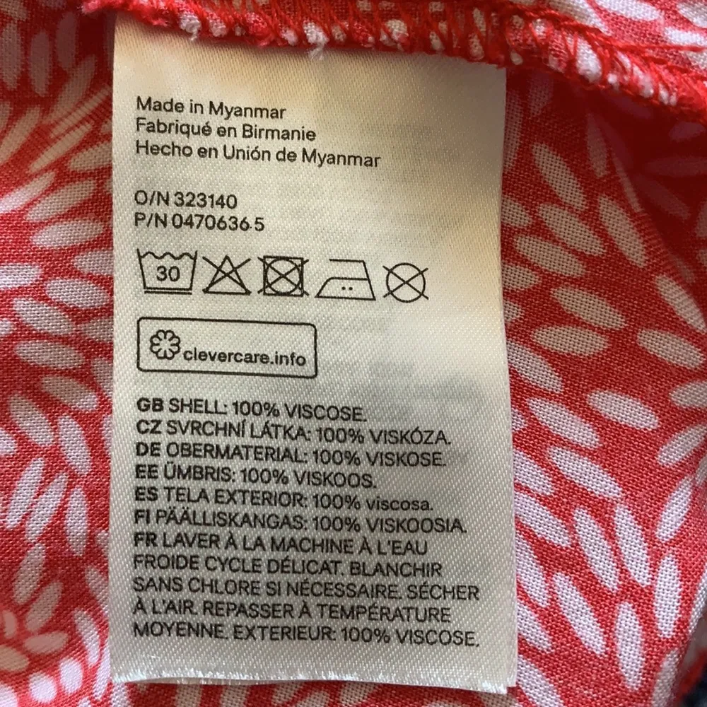 Romper Red Floral Shorts Womens 2 XS Divided - Image 11