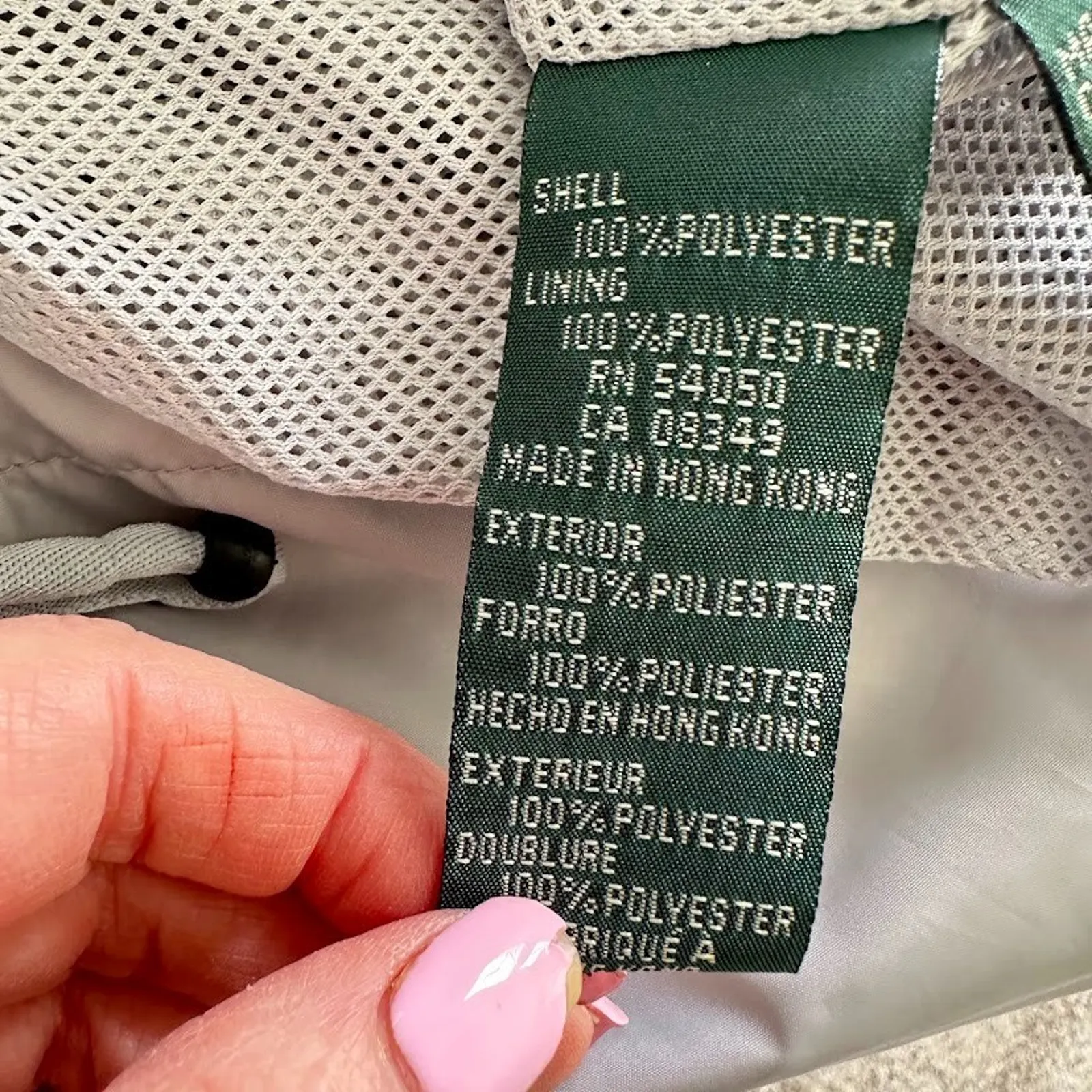 Lauren Ralph Lauren Jacket Womens Small Zip Lined Vest Grey Windbreaker Outdoor - Image 6