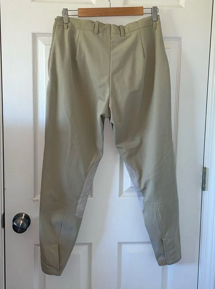 RJ Classics Knee Patch Horseback Riding Breeches Women’s Size 30 Tan Pants - Image 5