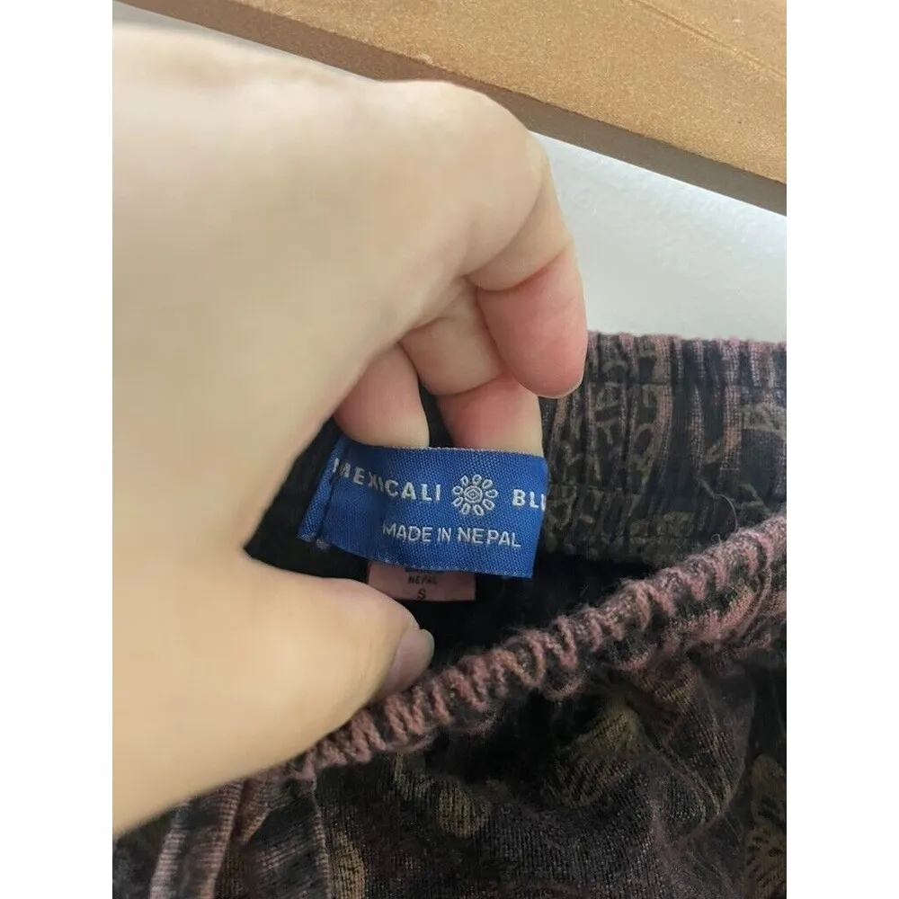 MEXICALI BLUES Woodland Festival WOMEN Mushroom BROWN CARGO Pants S - Image 3