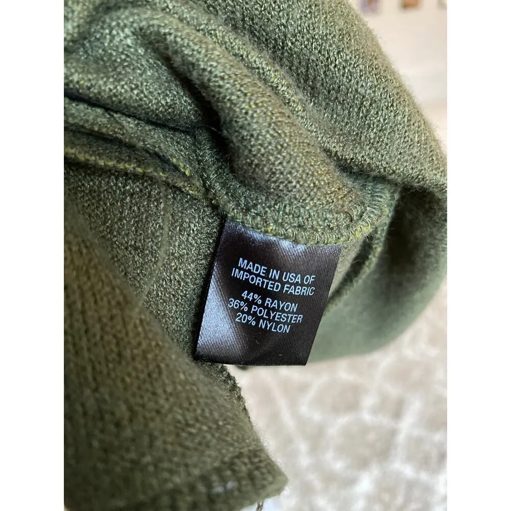 Drew Army Green Cardigan Dark Academia Grandpacore Classic Capsule Wardrobe - Image 7