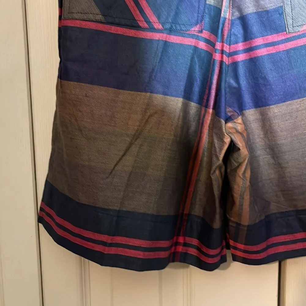 Vintage Just Class Plaid Tartan Shorts 1980s 1990s 28 Inch Waist 100% Cotton - Image 11