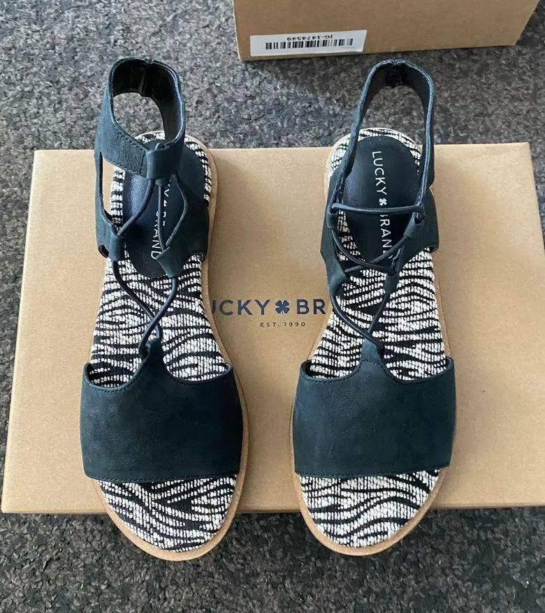 lace up leather sandals - Image 2