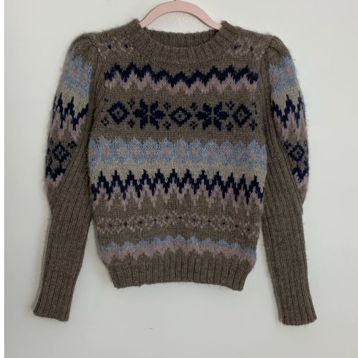 ANTIK BATIK Merino Wool/ Alpaca Sweater size‎ xs Tan - Image 2