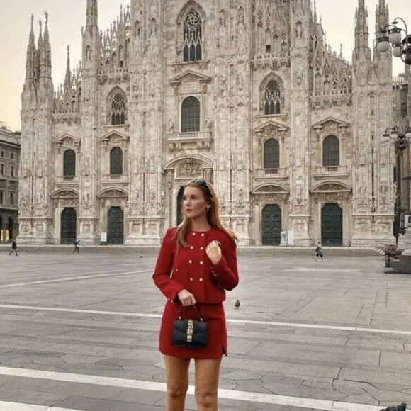 NEW ZARA‎ WOMAN TEXTURED DOUBLE BREASTED JACKET - Image 5