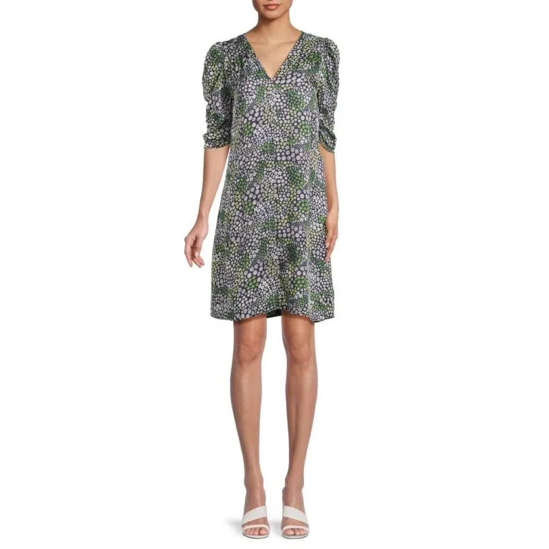 See by Chloe Womens Floral Puff Sleeve Shift Dress Sz 38 (US 6)‎ Flowy Office - Image 6