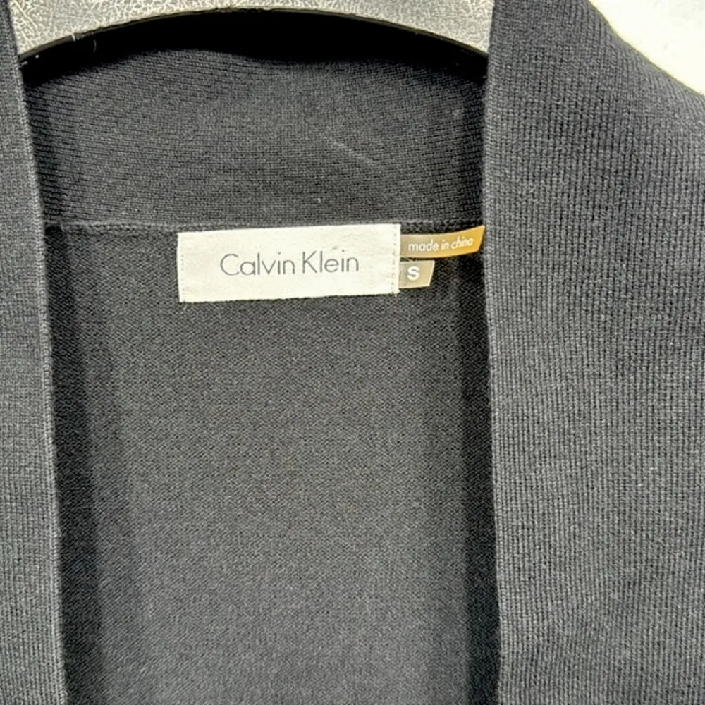 Cropped Black Open Front Sweater Shrug Bolero Women’s Size Small - Image 10