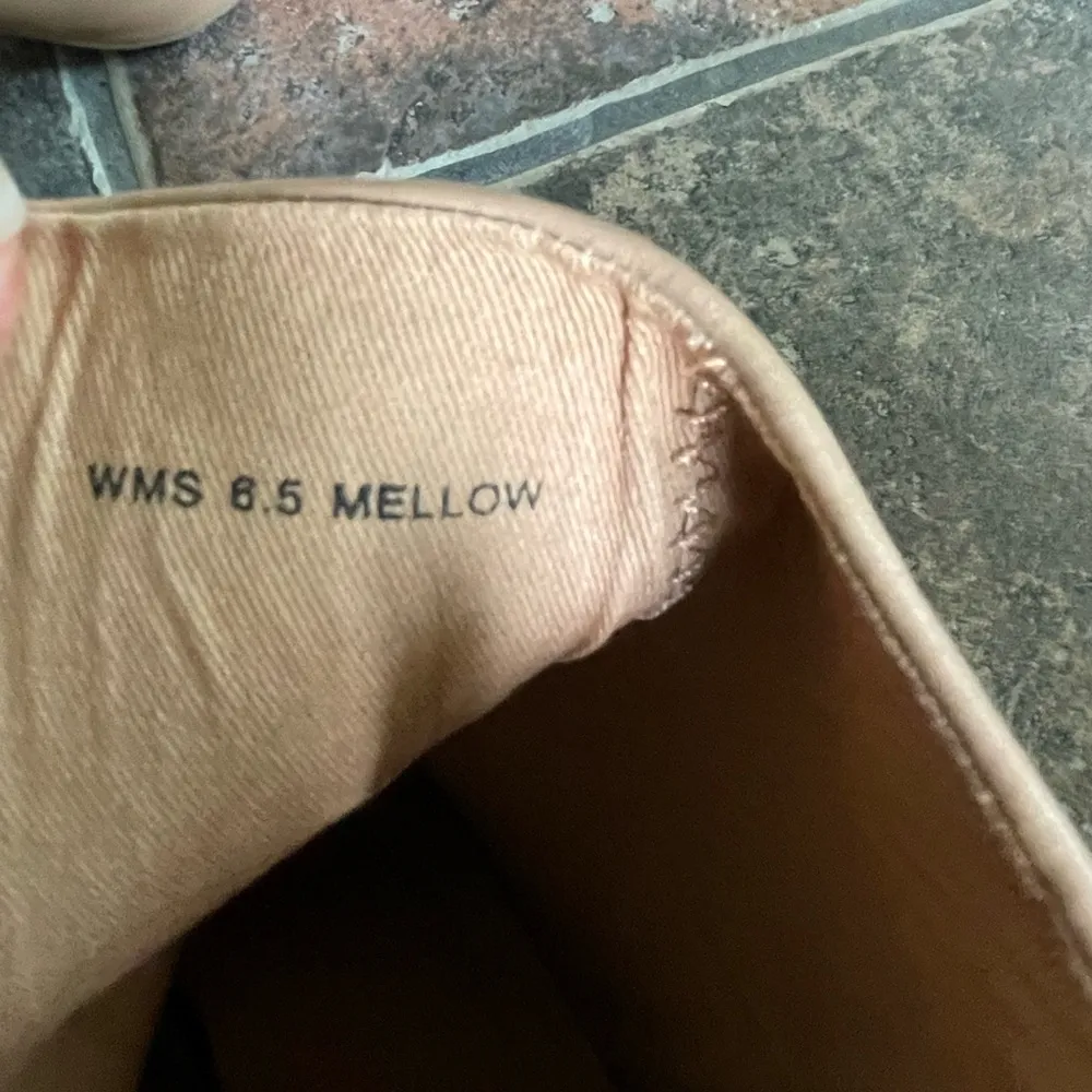 DV Dolce Vita Mellow Stacked Heel Bootie Size 6.5 Tan - Image 6