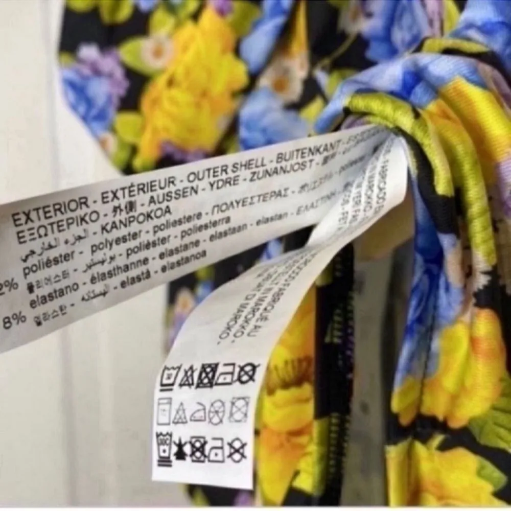 Zara Floral Print Bodysuit(Size Small) - Image 7