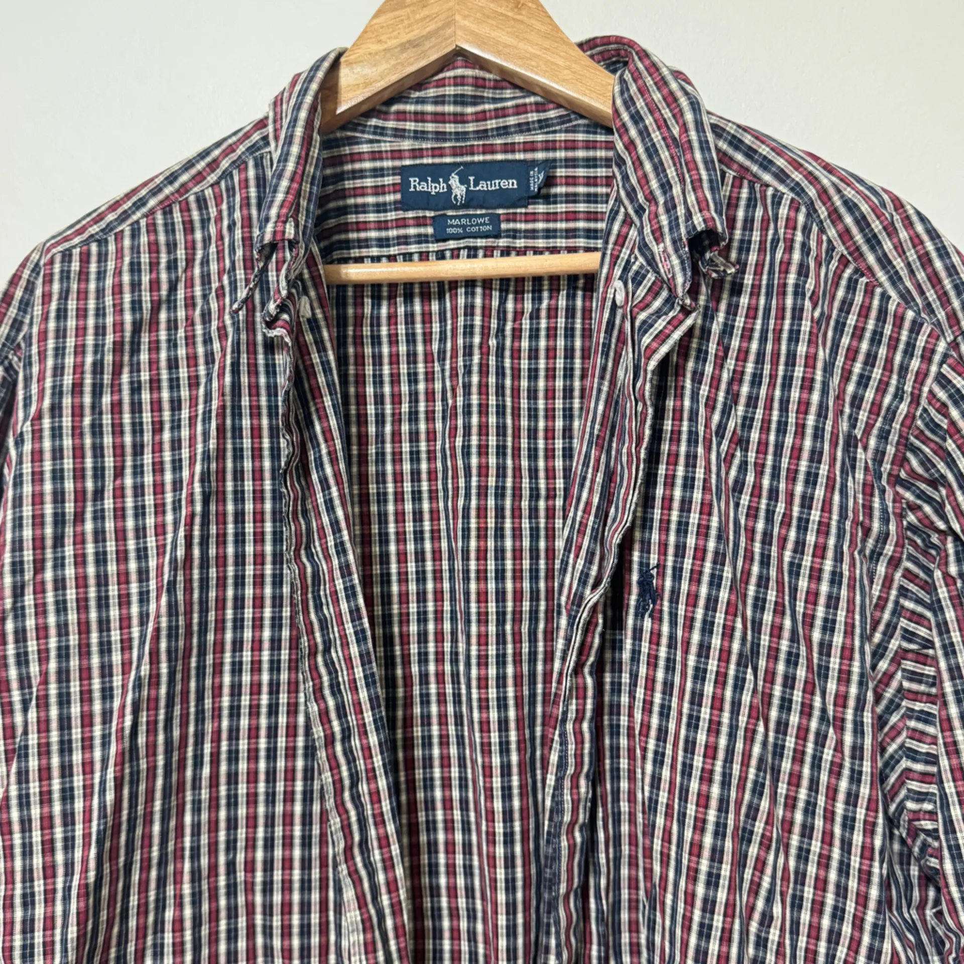 Ralph Lauren Oversized Plaid Button Up Women’s Size XL / XXL fall pumpkin patch - Image 3