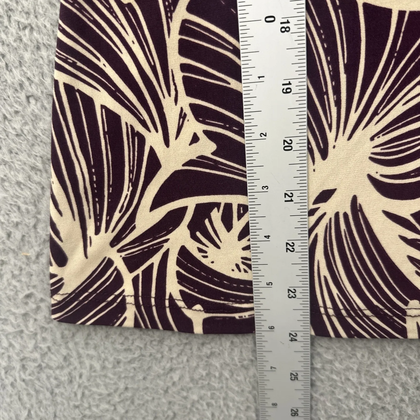 Vintage Y2K JKLA California Babydoll Top 70s Boho Retro Leaf Floral Women Small Purple - Image 6