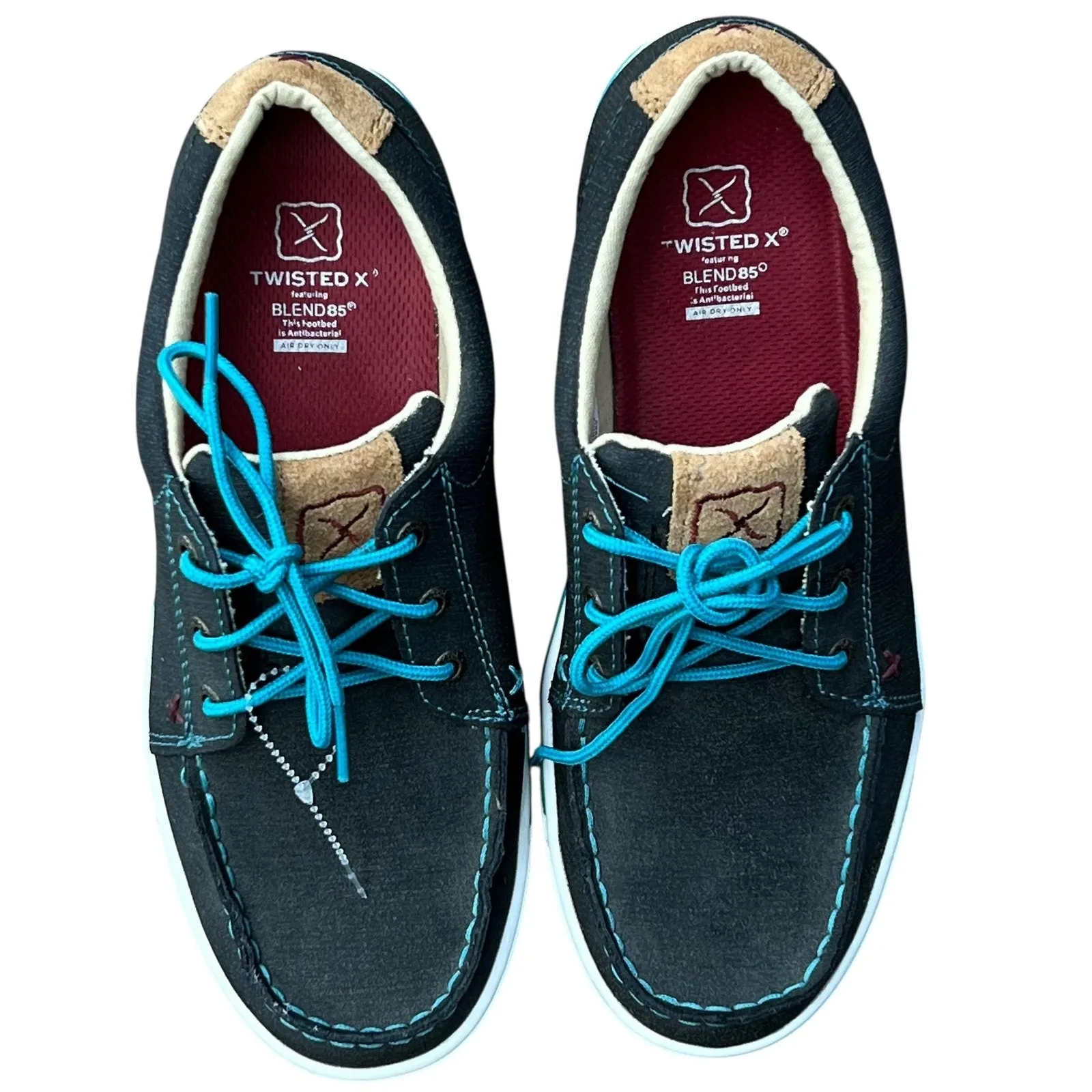 Twisted X Shoes Womens 8.5M Black Leather Blend 85 Casual Moc Toe Lightweight - Image 3