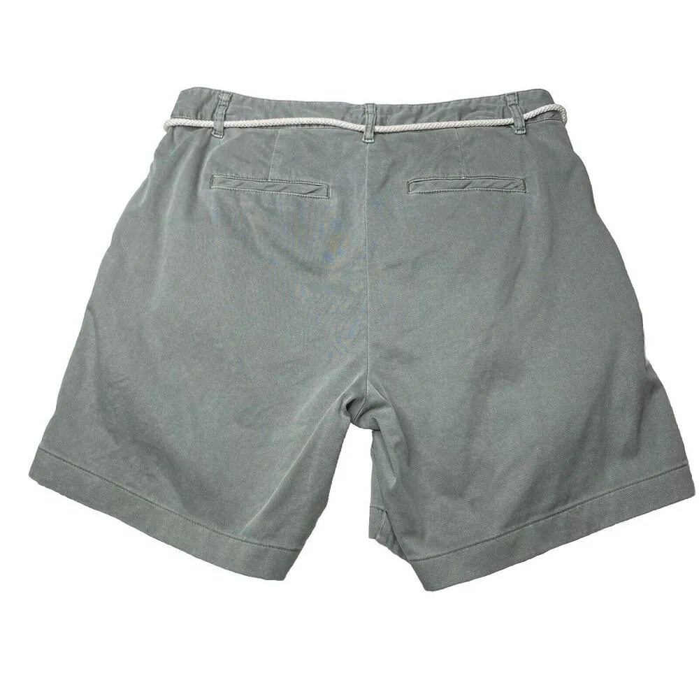 J Jill Shorts Green Chino Belt Stretch Classiccore Preppy Normcore Casual Sz 6 - Image 4