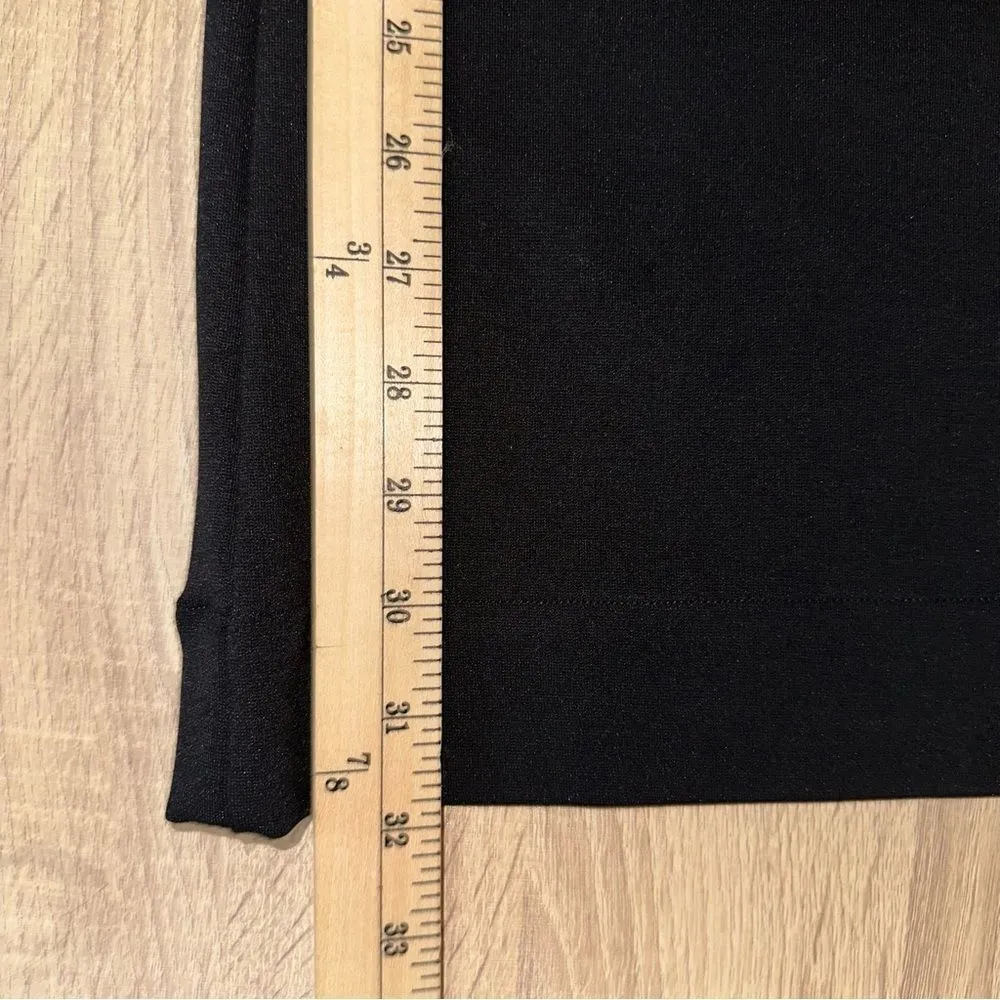 Suzie Kondi Pants Women's Small Black High Waist Boot Cut Ponte Wide Leg - Image 9